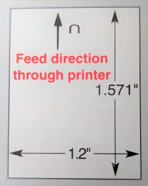 Plain Color Tag 1.2" x 1.57"