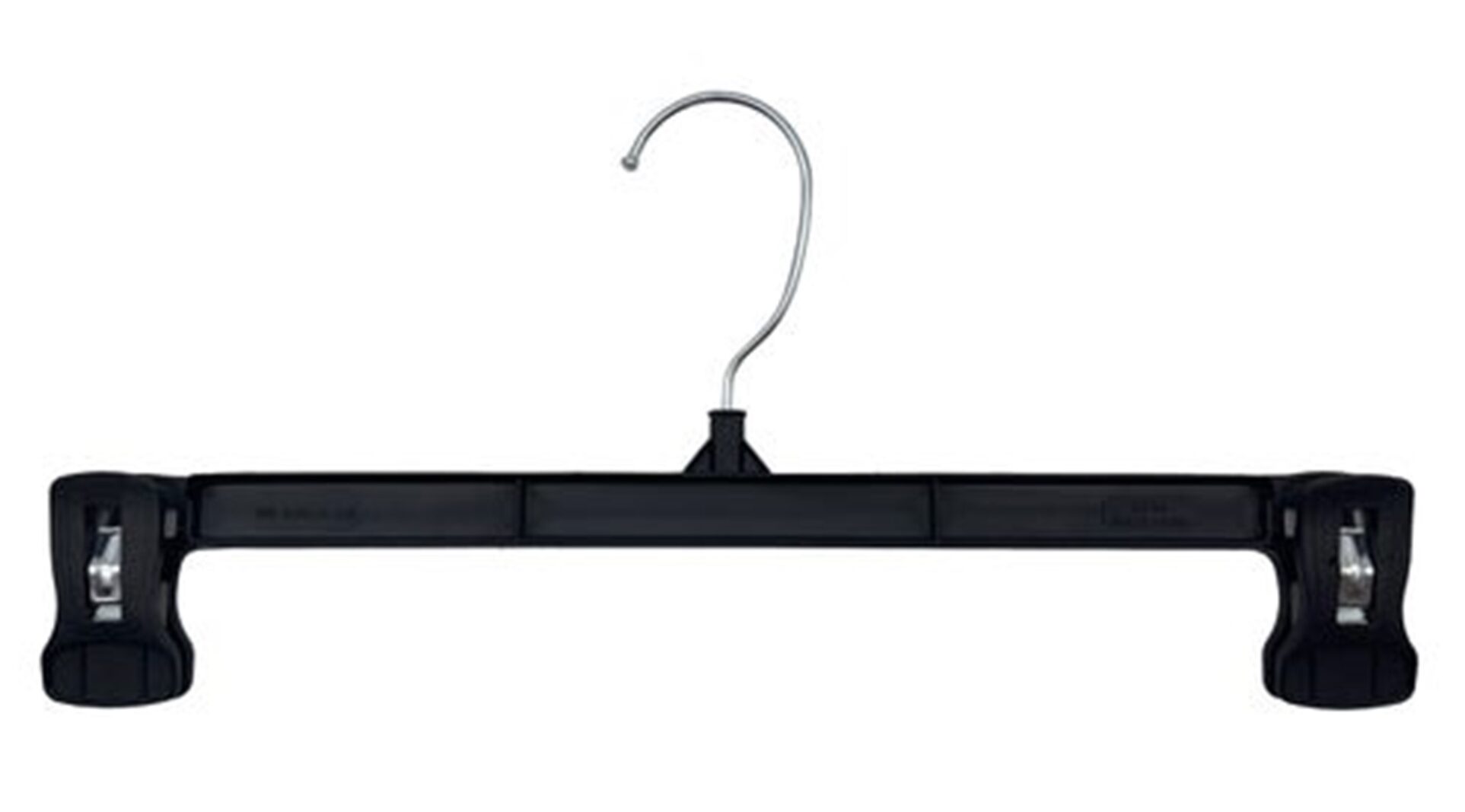 Recycled Black 12" Pinch Grip Extra Cushion Bottom Hanger - Image 2
