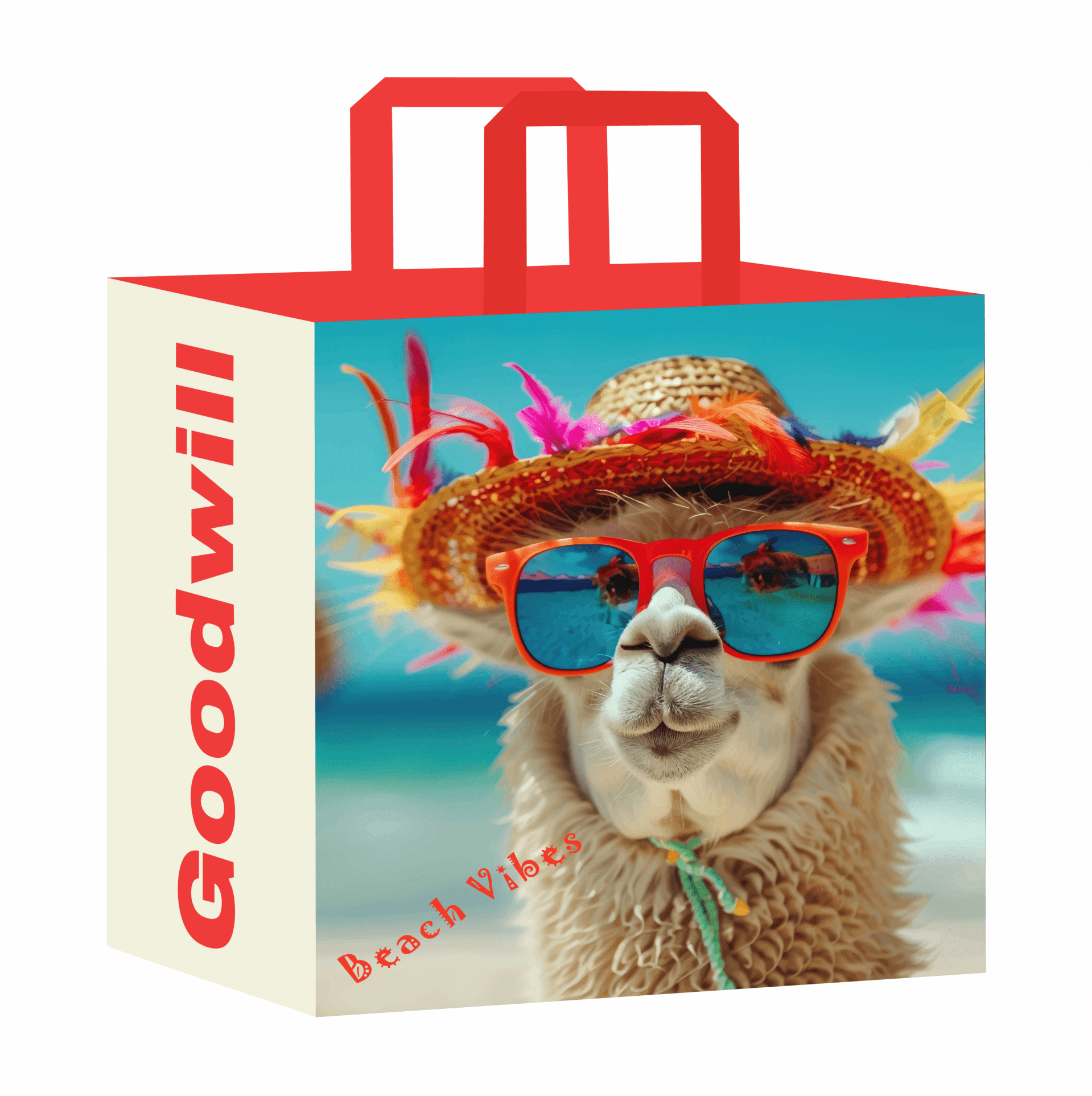 Sturdy Reusable Goodwill Branded Shopping Bags Sold by Case 1 Pallet Minimum - Image 3