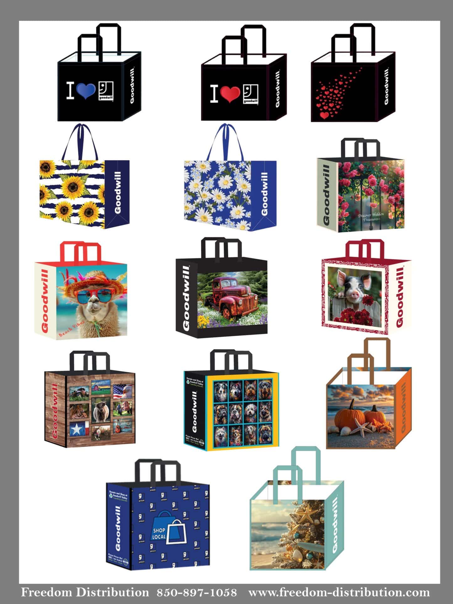 Reusable shopping bags