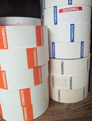 Goodwill direct tag 1.5 x 2.75